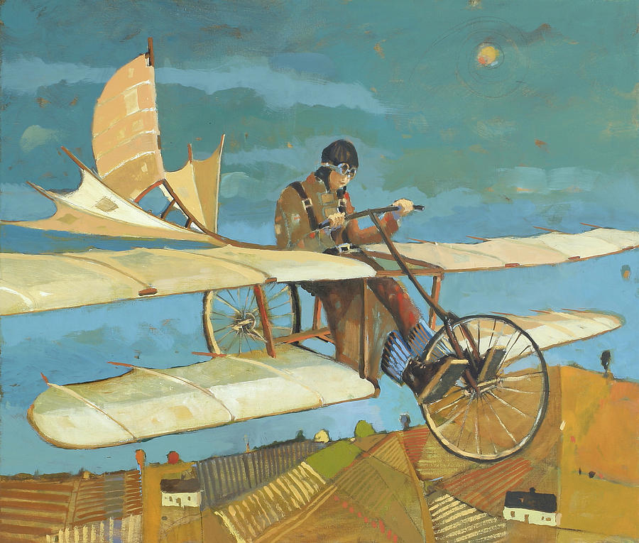 900x765 Postman Painting By Artur Kolba - Postman Painting