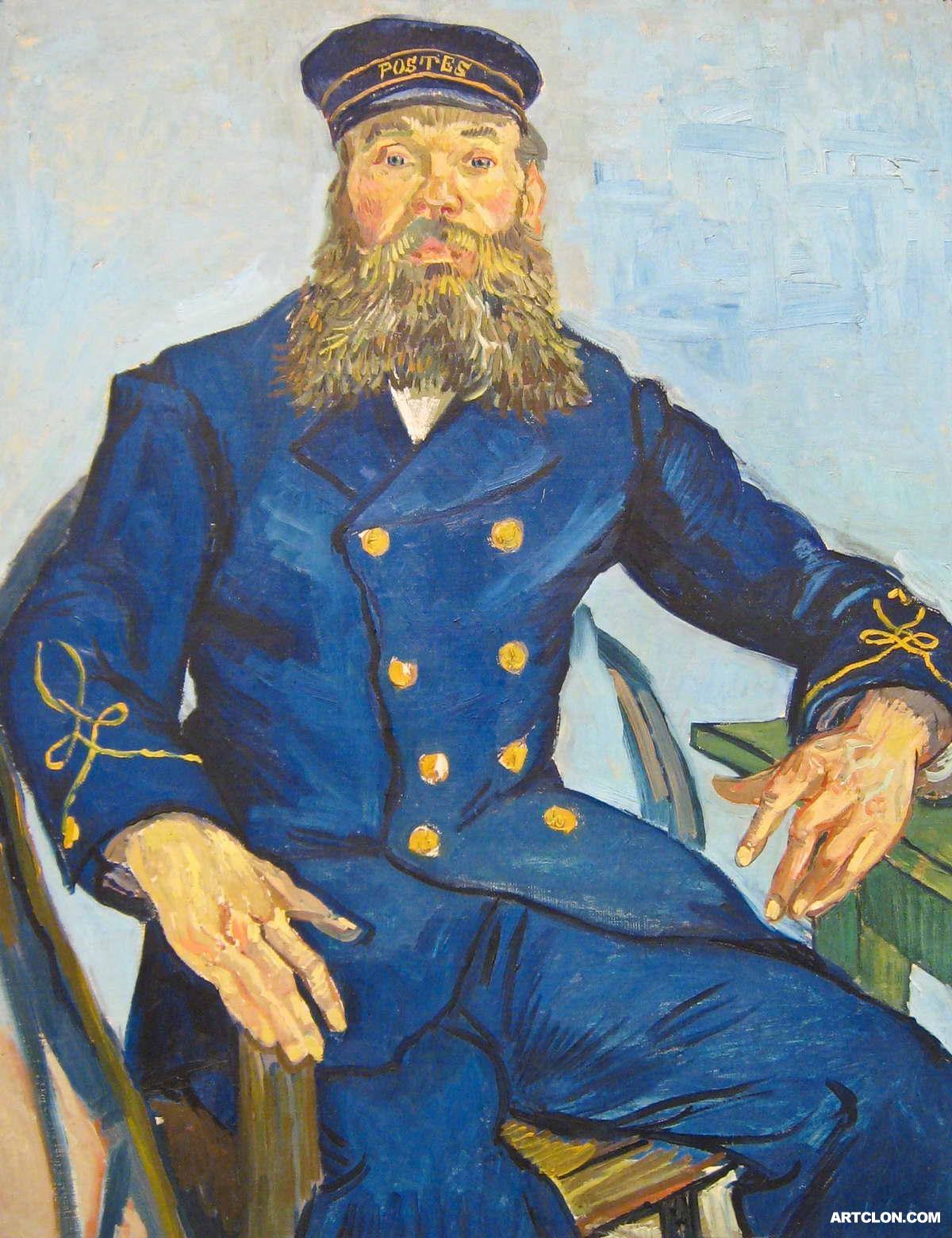 1200x1560 Vincent Van Gogh Postman Joseph Roulin 1888 Painting Reproduction - Postman Painting