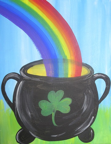 363x472 Pot Of Gold - Pot Of Gold Painting