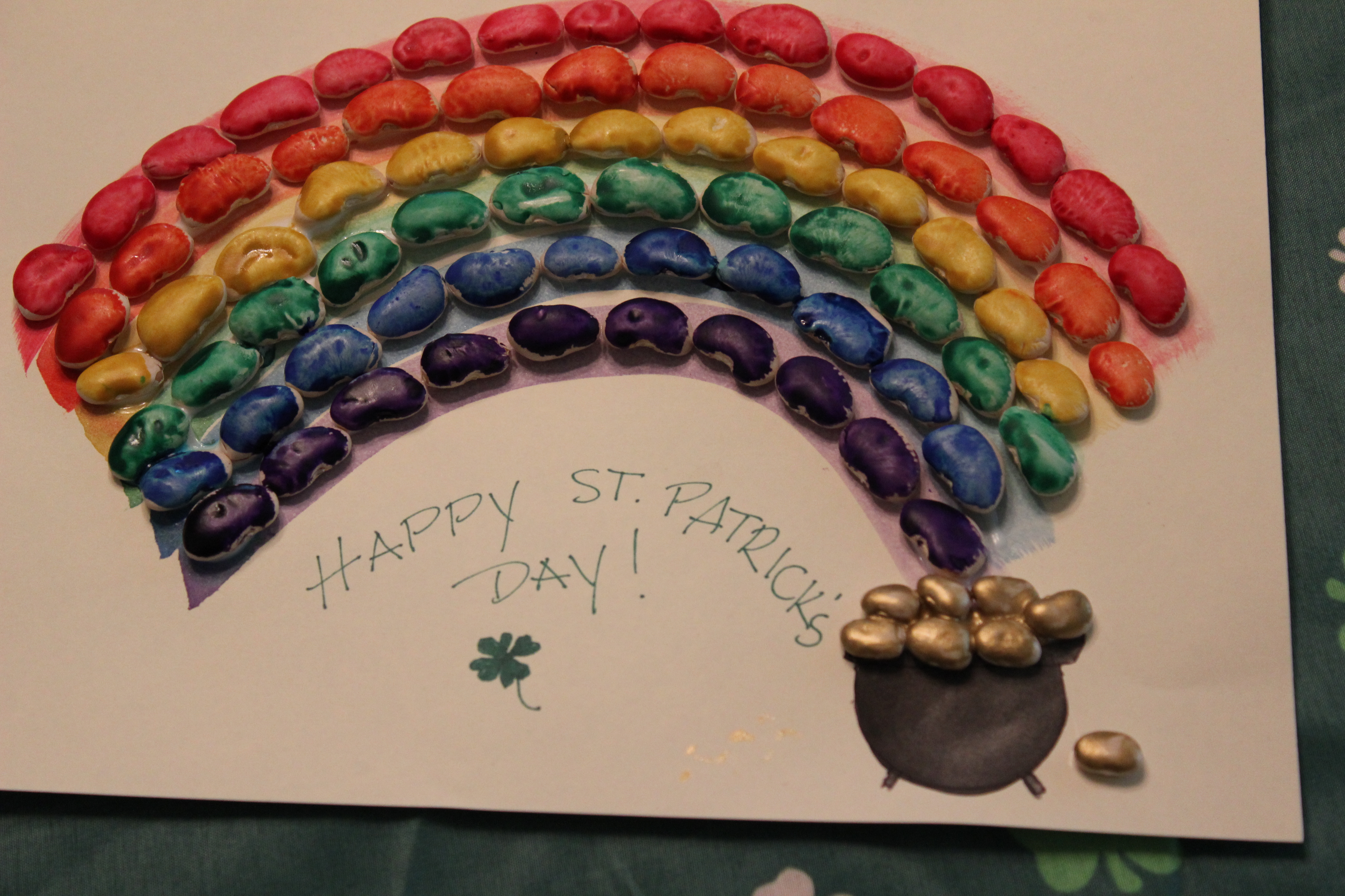 5184x3456 Pot Of Kids Crafting Idea Using Lima Beans! - Pot Of Gold Painting