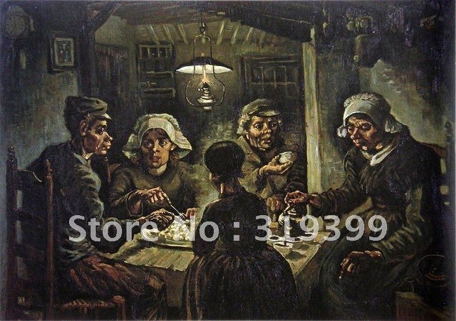 640x451 Vincent Van Gogh Oil Painting,the Potato Eaters 1885 , Oil - Potato Eaters Painting