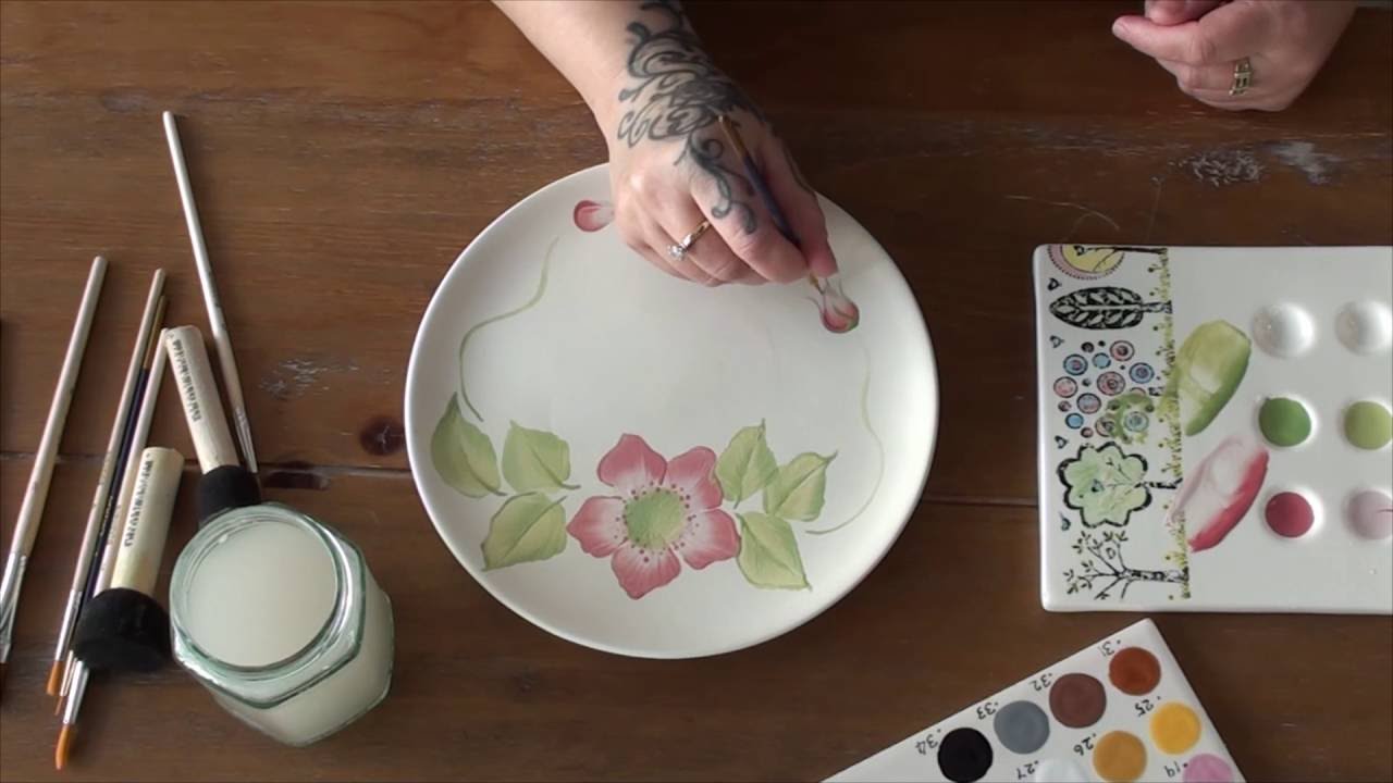 1280x720 One Stroke Painting On Pottery Ceramics - Pottery Painting