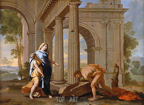 500x367 Theseus Finds The Sword Of His Father Nicolas Poussin Painting - Poussin Painting