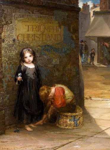 371x504 The Victorian Peeper Portraying Poverty - Poverty Painting