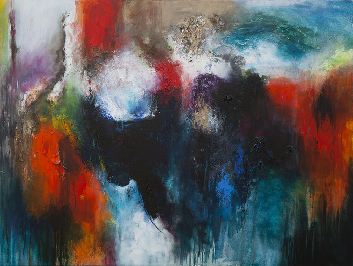 690x519 Power Of Colour By Artist Shruti Goyal Abstract, Painting - Power Painting