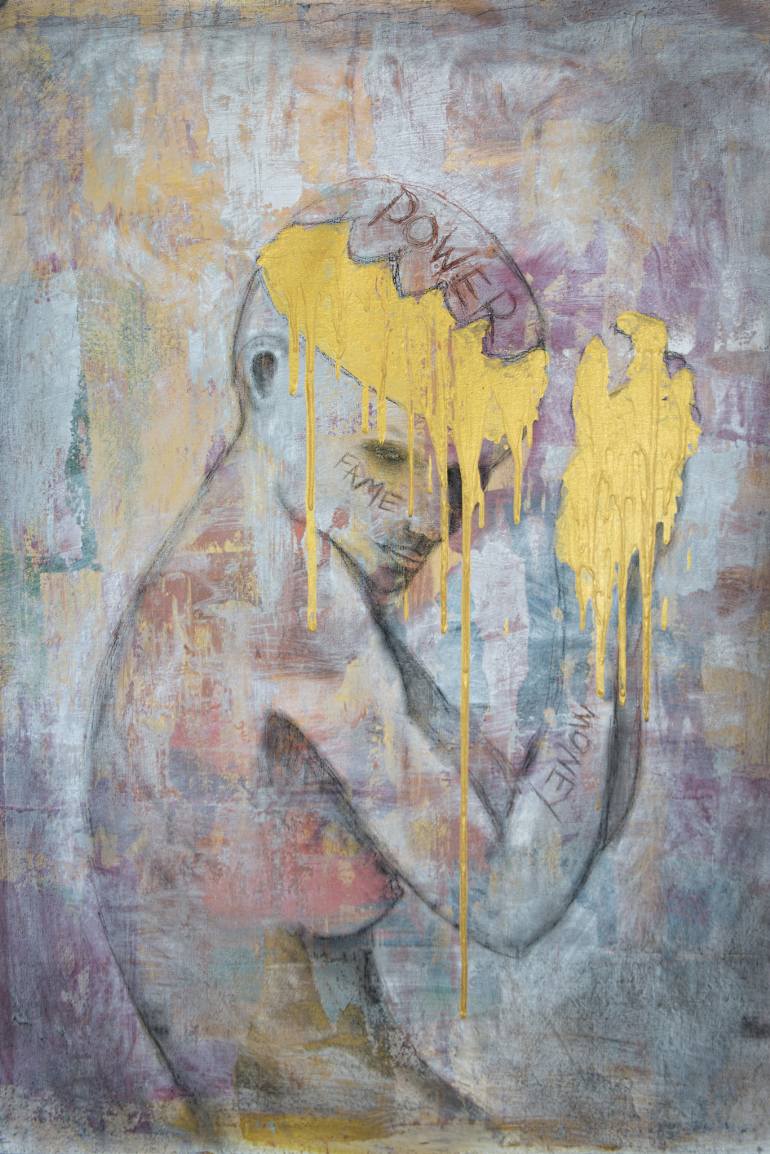 770x1154 Saatchi Art Money. Power. Fame. Painting By Carl Jordan - Power Painting