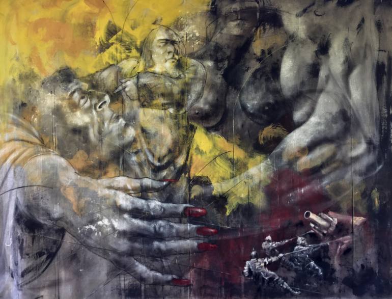 770x587 Saatchi Art Musings On Power, War, Tragedy And Love Painting By - Power Painting