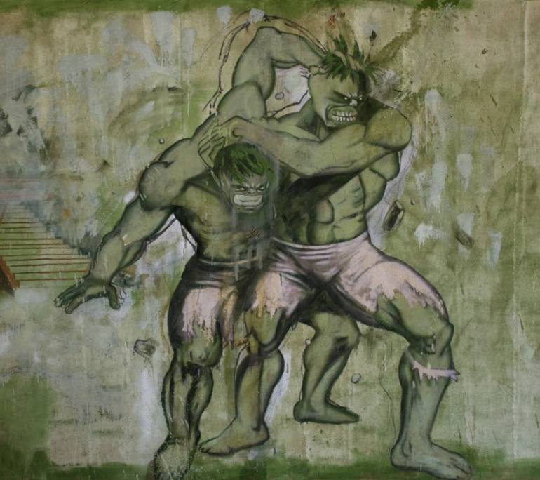 770x684 Saatchi Art Paranoid Clonation Of Power Painting By Fernando Reyes - Power Painting