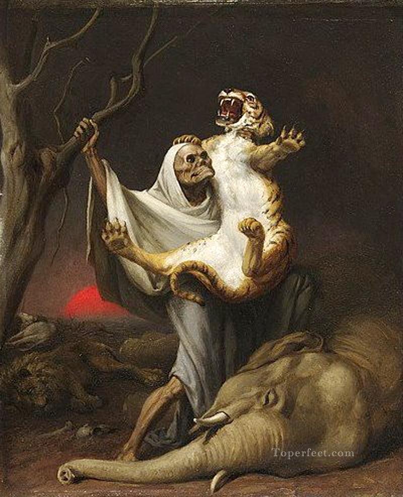 800x986 The Power Of Death William Holbrook Beard Painting In Oil For Sale - Power Painting