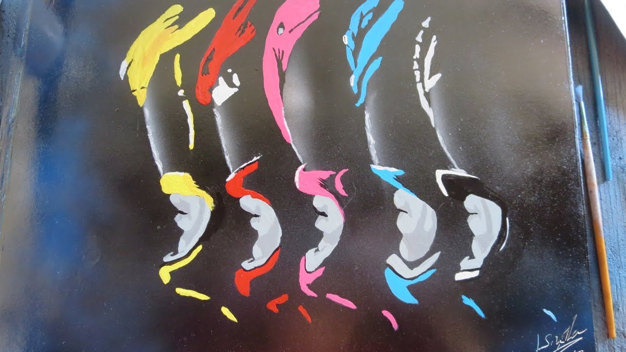 1280x720 Sabans Power Rangers - Power Rangers Painting