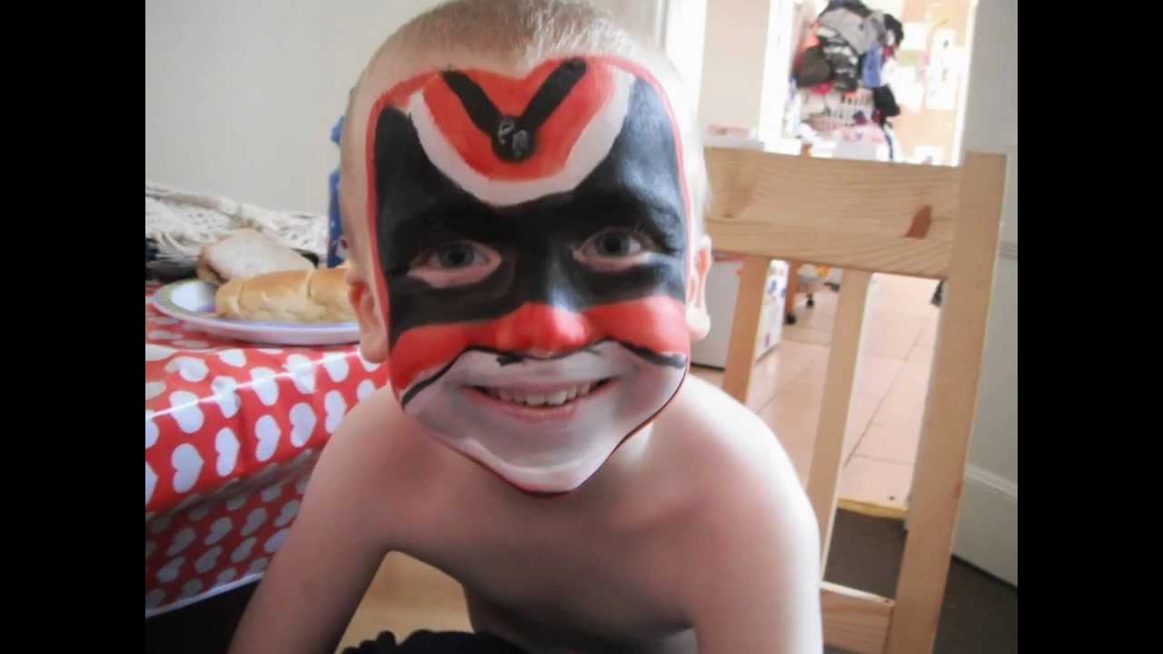 1280x720 Face Painting - Power Rangers Painting