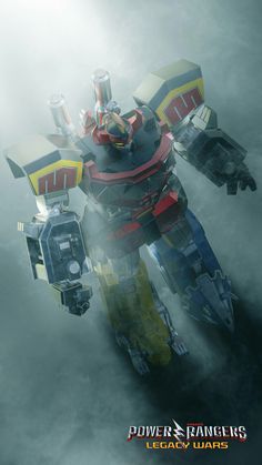 236x419 Megazord Concept Art Mighty Morphin Power Rangers - Power Rangers Painting Online
