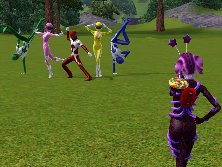 743x557 Power Rangers The Sims 3 By Tyrblue - Power Rangers Painting Online