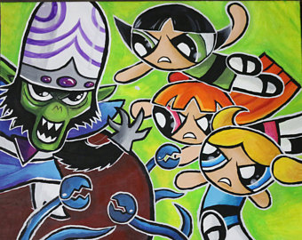 340x270 Powerpuff Girls Hand Painted Shoes - Powerpuff Girls Painting