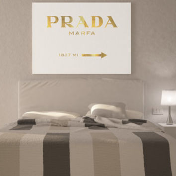 354x354 Prada Marfa Canvas Gossip Girl Gold From Coolposter On Etsy - Prada Marfa Painting