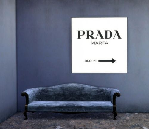 500x435 Hvikis - Prada Marfa Painting