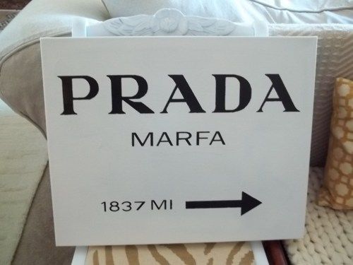 500x375 Prada Marfa Sign Canvas Painting 20x16 - Prada Painting