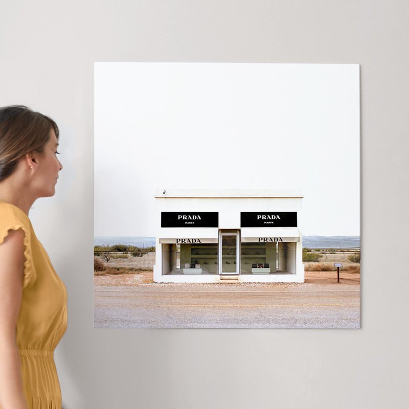 800x800 Prada Marfa Wall Art Prints By Haley Warner Minted - Prada Painting