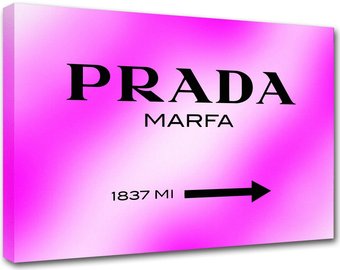 340x270 Prada Marfa Canvas Pink Roses Modern Painting Canvas Print - Prada Painting