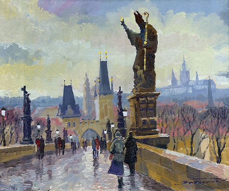 800x667 Oil Paintings Of Prague By Yuriy Shevchuk Tres Bohemes - Prague Painting
