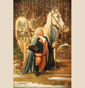 275x285 Washington - Prayer At Valley Forge Painting