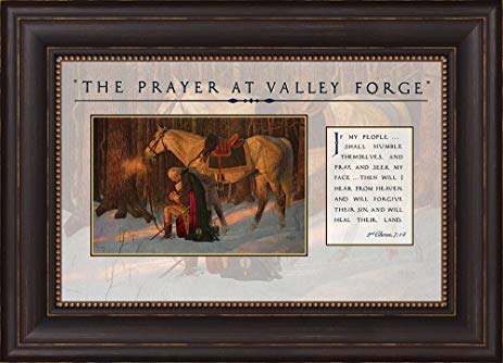 463x334 The Prayer - Prayer At Valley Forge Painting