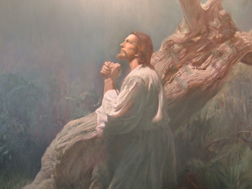 1024x768 Prayer Painting A Painting Of Jesus Praying - Prayer Painting