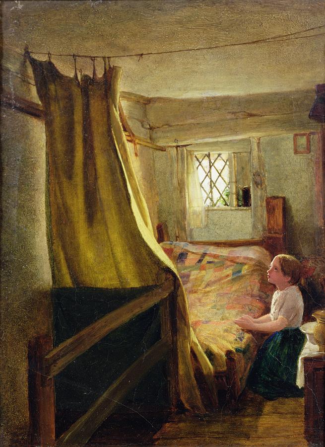 655x900 Evening Prayer Painting By John Bagnold Burgess - Prayer Painting