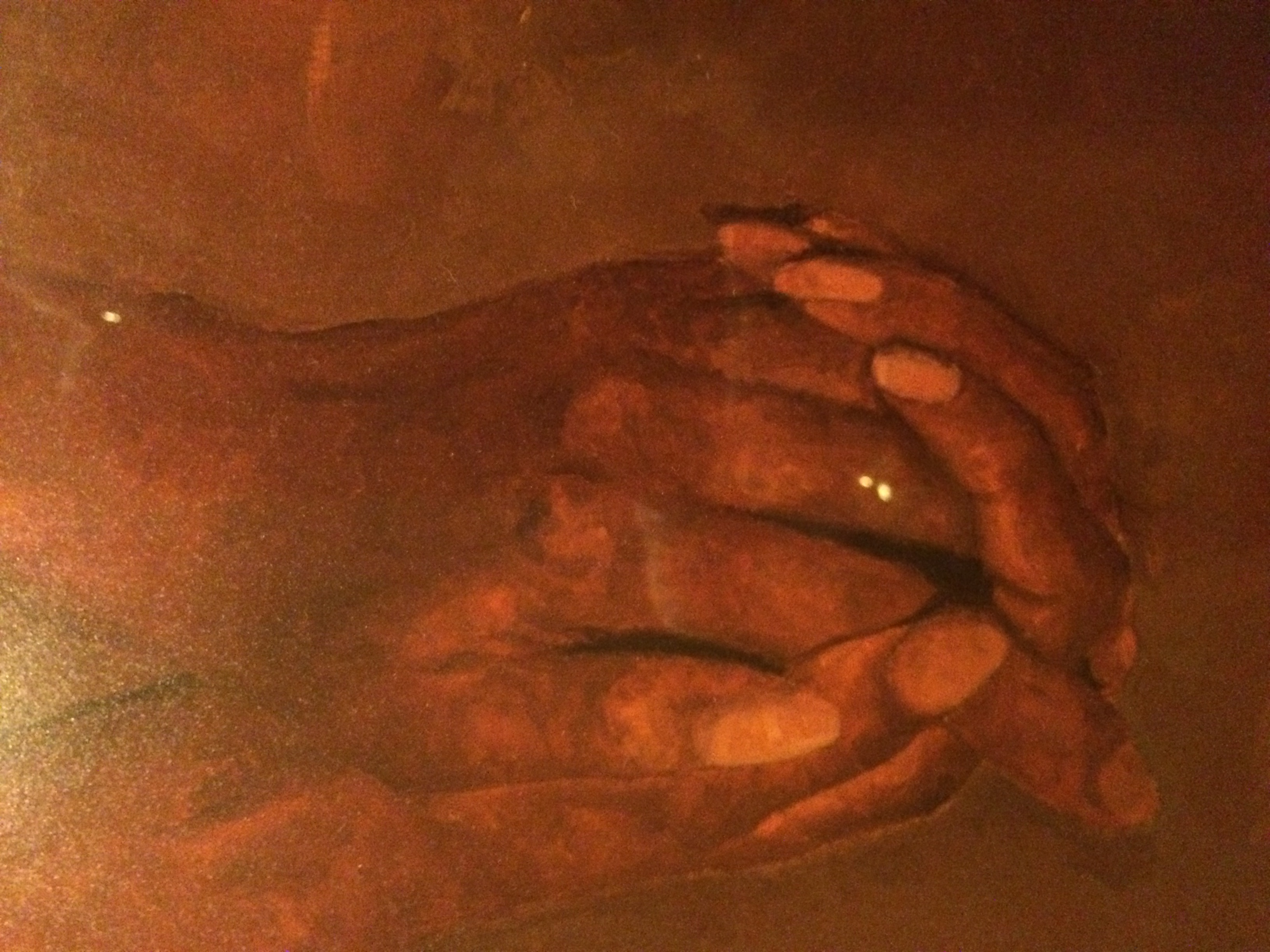 3264x2448 Praying Hands Make Me Strong Kerrie L. Palmer - Praying Hands Painting