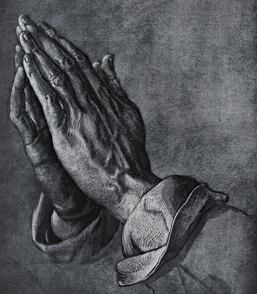 821x939 The Praying Hands Feel Positive - Praying Hands Painting
