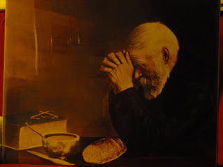 320x240 Just Wake Me Up The Old Man Praying - Praying Man Painting