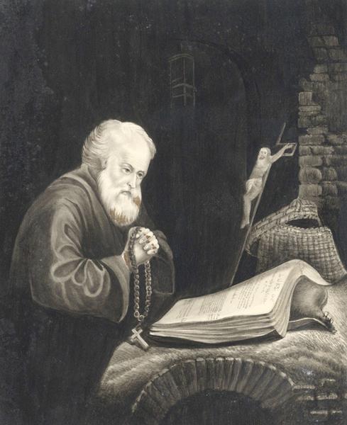 489x600 Old Man Praying - Praying Man Painting