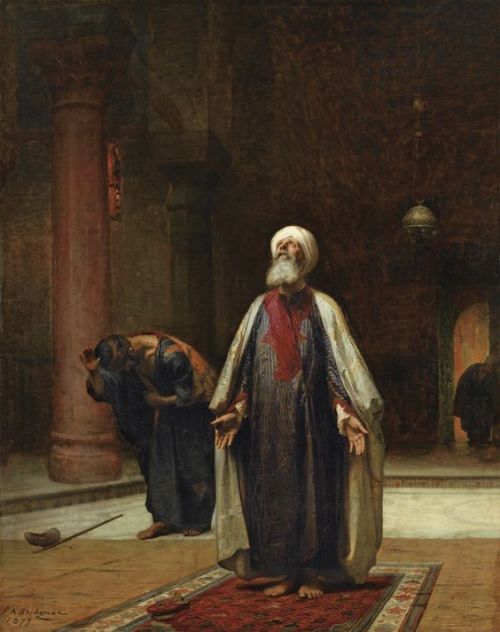 500x632 Muslim Men Praying Tumblr - Praying Man Painting