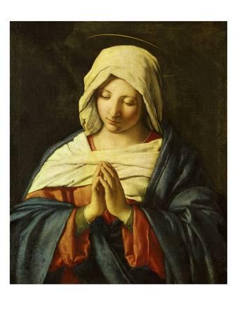 338x450 Praying Madonna Giclee Print By Giovanni Battista Salvi Da - Praying Painting