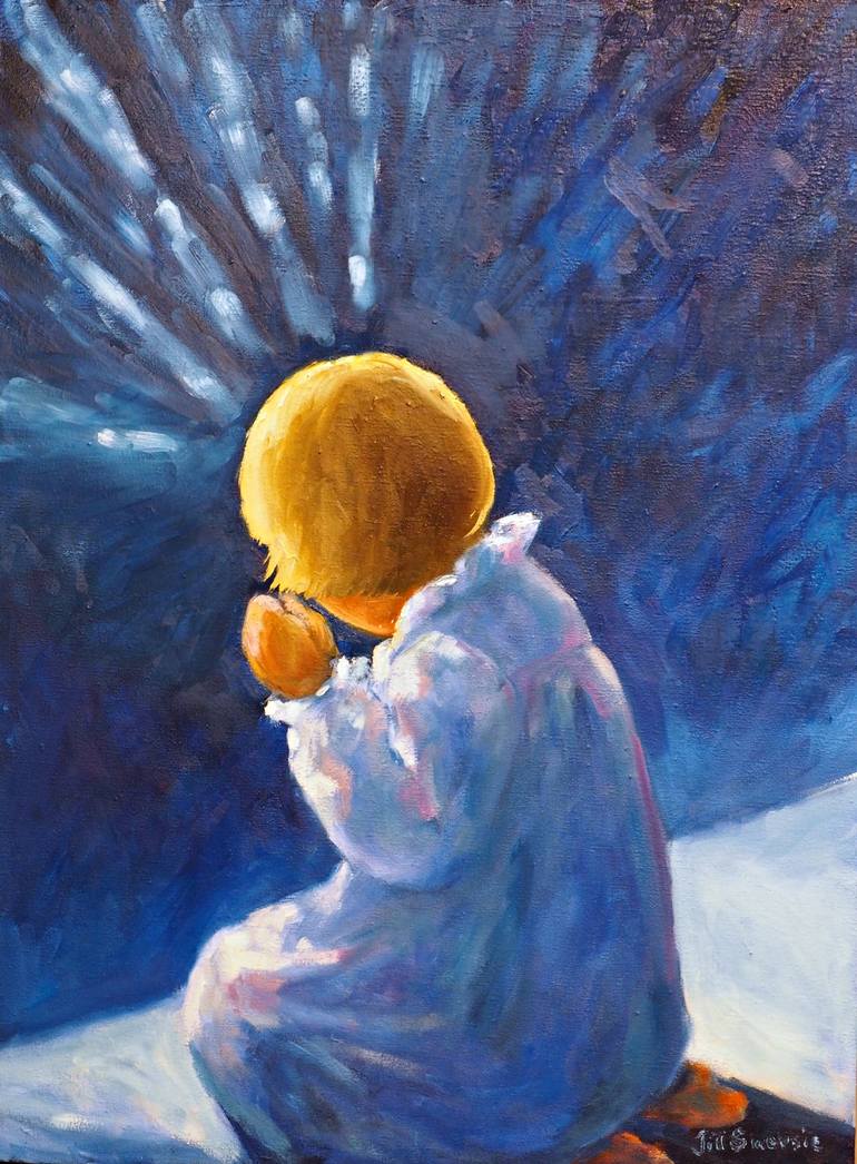 770x1046 Saatchi Art Praying Painting By Jill Swersie - Praying Painting