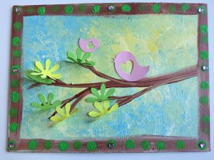 300x225 Pre K Art Birds On A Branch - Pre K Painting
