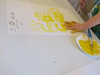 400x300 Rainbow Sponge Painting Teach Preschool - Pre K Painting