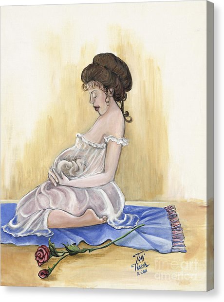 460x622 Precious Moments Painting By Toni Thorne - Precious Moments Painting