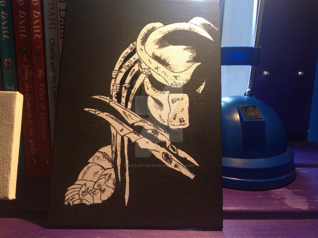 1024x765 Predator Painting All Finished By Katartist31 - Predator Painting