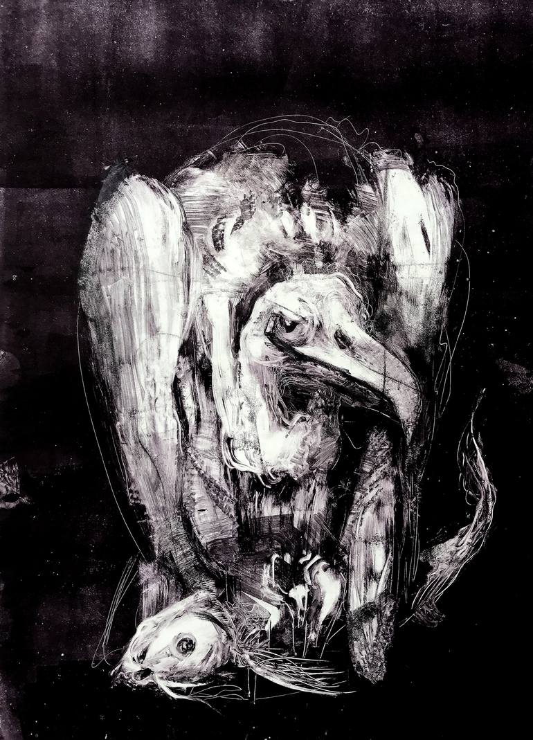 770x1069 Saatchi Art The Predator Painting By Zack Demirtshyan - Predator Painting