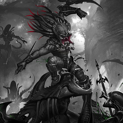 400x400 Pengfei Che - Predator Painting