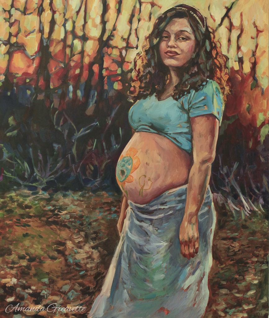 Pregnant Women And Painting