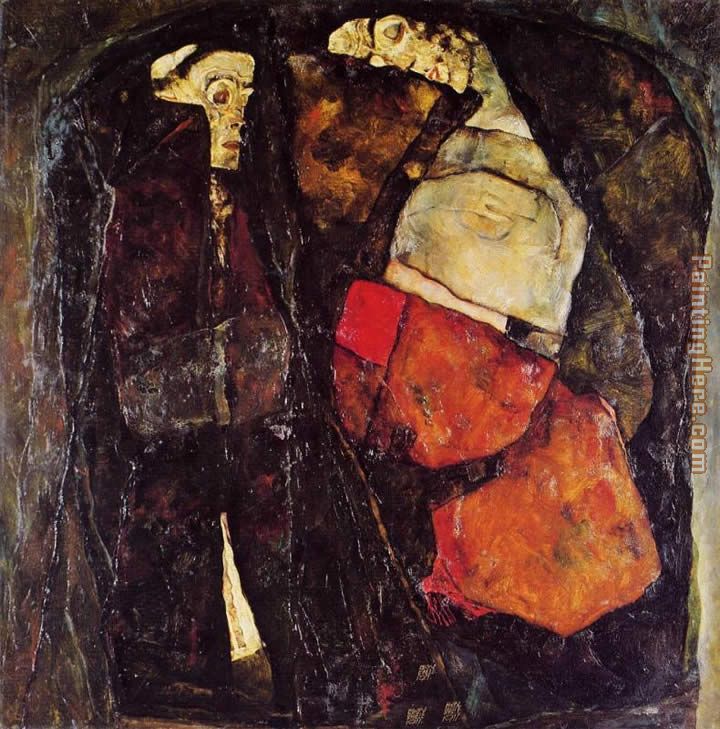 720x729 Egon Schiele Pregnant Woman And Death Painting Anysize 50% Off - Pregnant Women And Painting