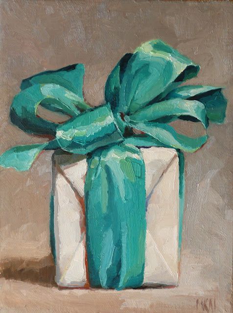 476x640 I Wonder What's Inside. From Karen Appleton Oil Paintings Art - Present Painting