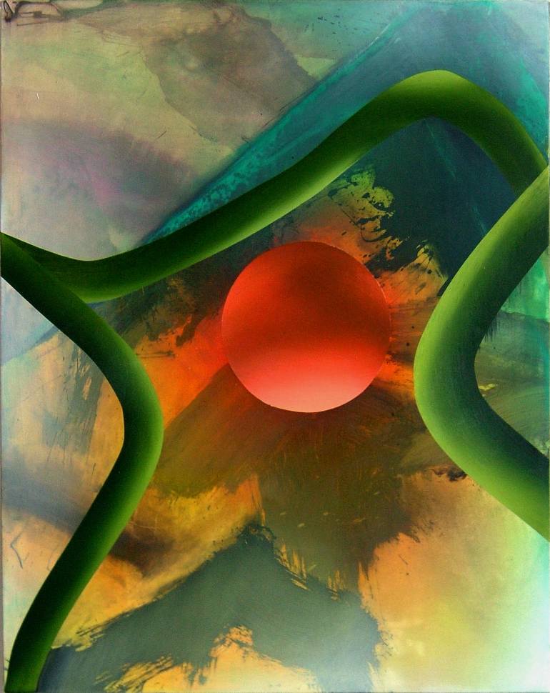 770x970 Saatchi Art Past Present Painting By Richard Saba - Present Painting