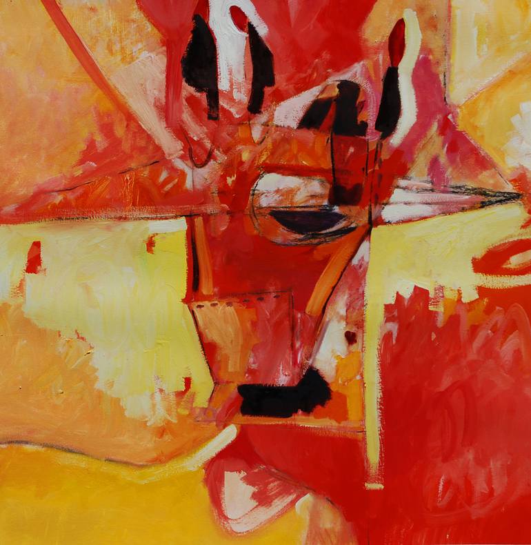 770x790 Saatchi Art Present Tense Painting By Raul Dorn - Present Painting