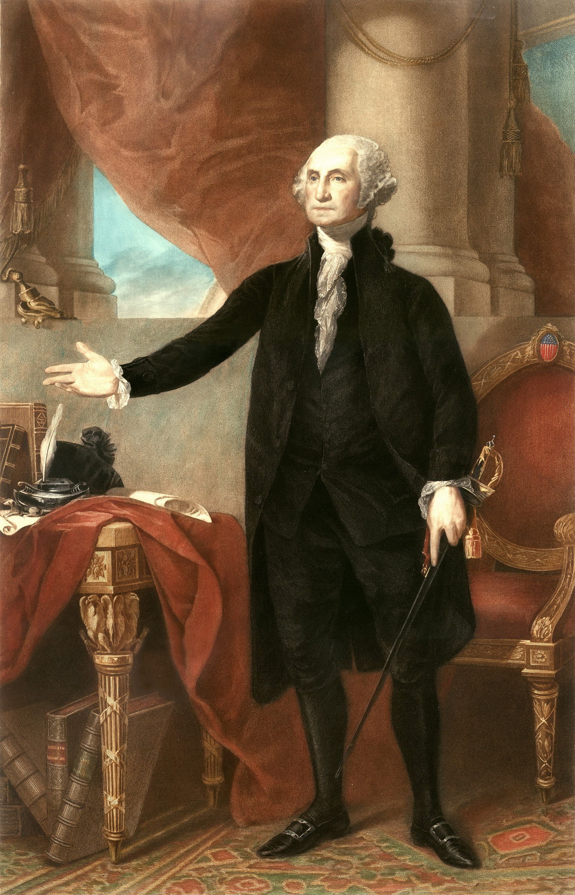 1926x3000 How President Washington Made The First Appointments George - President George Washington Painting