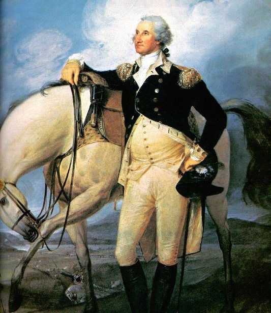 533x615 The American Revolutionary War American Revolution, History - President George Washington Painting
