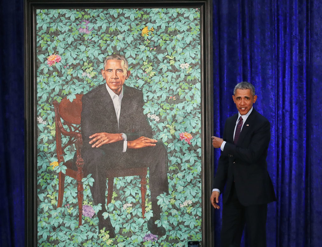 1024x788 Here's The Bad News About Kehinde Wiley's Presidential Portrait - President Obama Painting