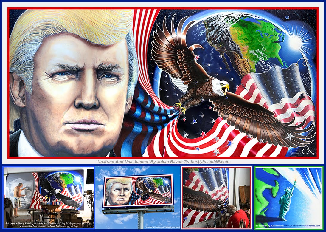 1094x778 Powerful Signs Of Inspiration Trump Presidential Painting Portrait - President Trump Painting
